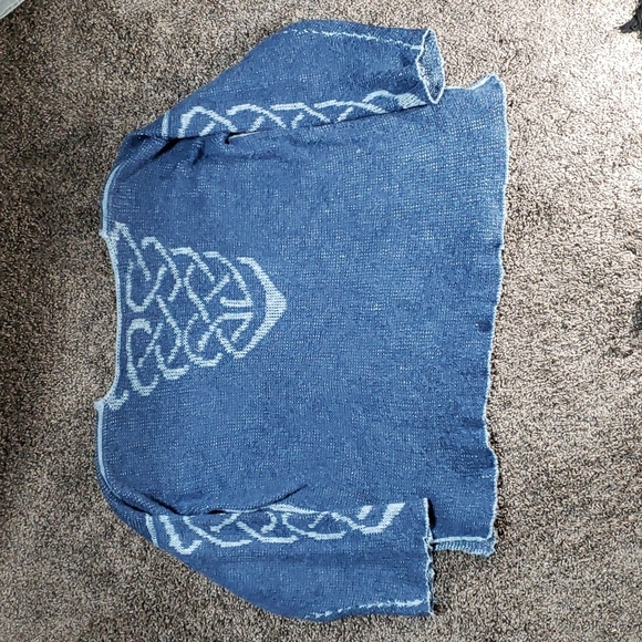 Bill Baber Scottish Handmade Blue Pullover Knit Sweater L/XL - Picture 7 of 16